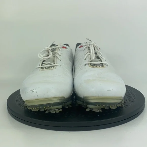 Footjoy DNA 2.0 White/Red Golf Cleats Shoes 53310 Men's Size 9 - Picture 2 of 13